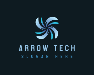 Tech Propeller Fan logo design