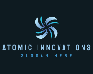 Tech Propeller Fan logo design