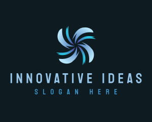 Tech Propeller Fan logo design