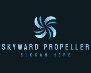 Tech Propeller Fan logo design