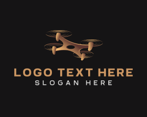 Vlogger - Quadcopter Drone Tech logo design