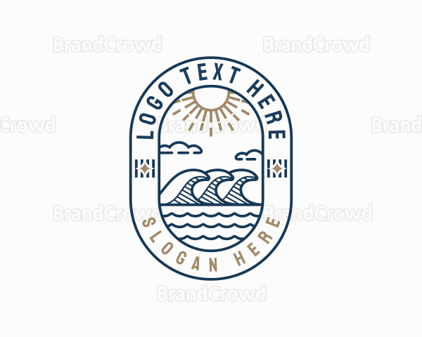 Sea Tide Waves Logo