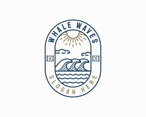 Sea Tide Waves logo design