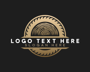 Logging - Sawmill Wood Workshop logo design