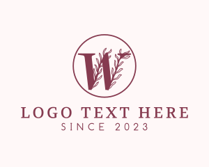 Vegan - Wellness Letter W logo design