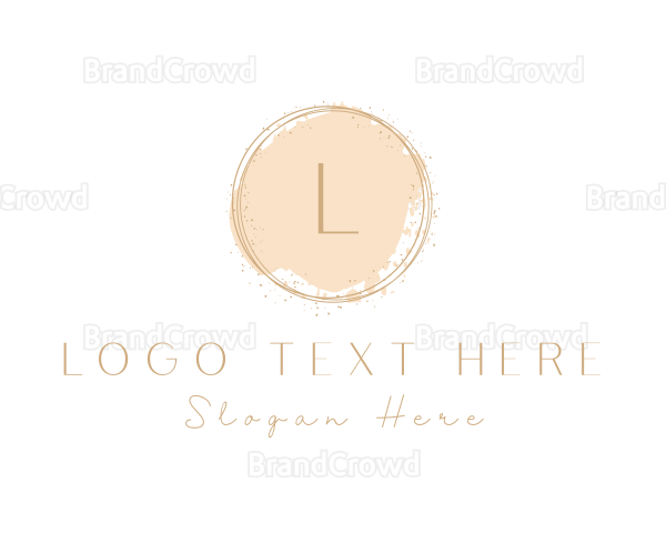 Elegant Brushstroke Circle Logo
