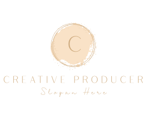 Elegant Brushstroke Circle Logo