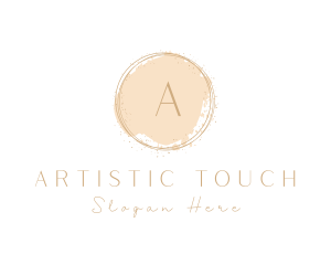 Elegant Brushstroke Circle logo design