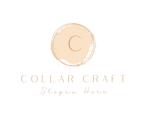 Elegant Brushstroke Circle logo design