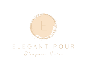 Elegant Brushstroke Circle logo design