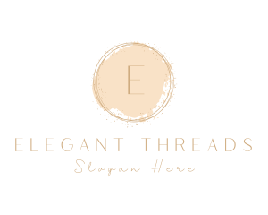 Elegant Brushstroke Circle logo design