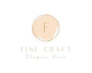 Elegant Brushstroke Circle logo design