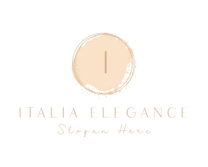 Elegant Brushstroke Circle logo design