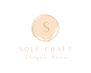 Elegant Brushstroke Circle logo design