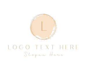 Elegant Brushstroke Circle Logo