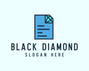 Diamond File Document logo design