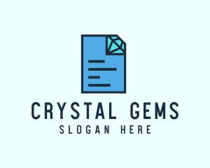 Diamond File Document logo design