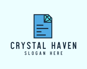 Diamond File Document logo design