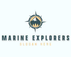 Adventure Exploration Compass logo design