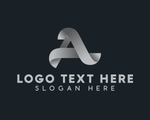 Ribbon - Multimedia Startup Letter A logo design
