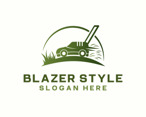 Grass Lawn Mower logo design