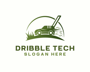 Grass Lawn Mower logo design