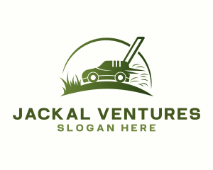 Grass Lawn Mower logo design