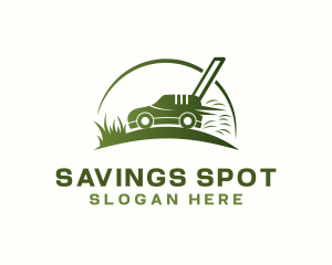 Grass Lawn Mower logo design