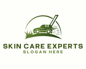 Grass Lawn Mower logo design