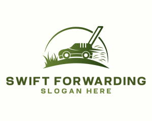 Grass Lawn Mower logo design