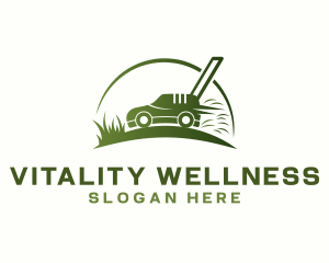 Grass Lawn Mower logo design