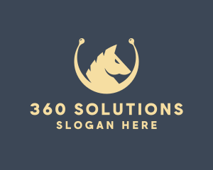 Horse Stallion Equestrian logo design