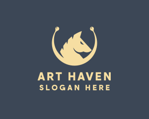 Horse Stallion Equestrian logo design