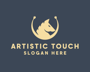 Horse Stallion Equestrian logo design