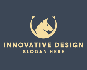 Horse Stallion Equestrian logo design