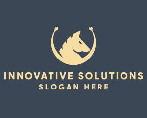 Horse Stallion Equestrian logo design