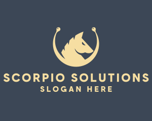 Horse Stallion Equestrian logo design