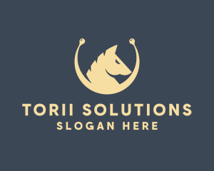 Horse Stallion Equestrian logo design