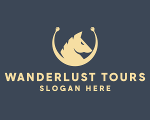 Horse Stallion Equestrian logo design