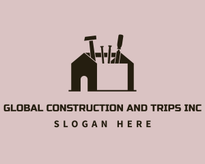 Toolbox Home Carpentry Construction Logo