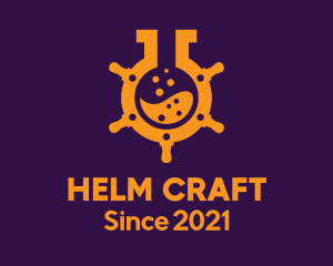 Laboratory Ship Helm  logo design