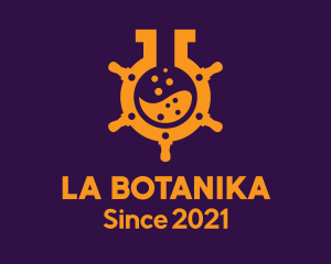 Orange - Laboratory Ship Helm logo design
