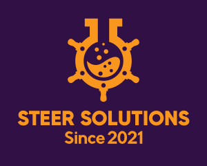 Steer - Laboratory Ship Helm logo design