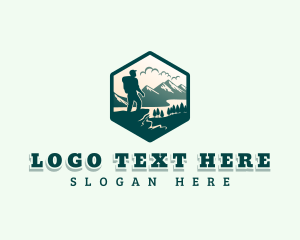 Outdoor - Nature Mountain Hiker logo design