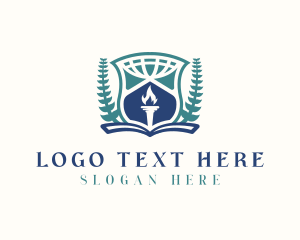 Book - Educational Learning Academy logo design