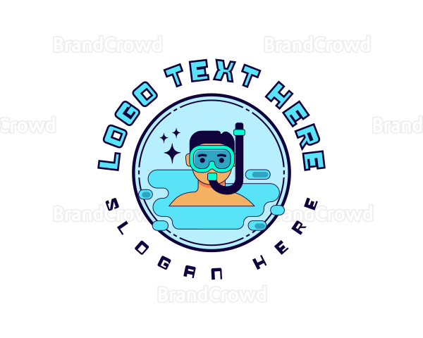 Water Activity Snorkeling Logo