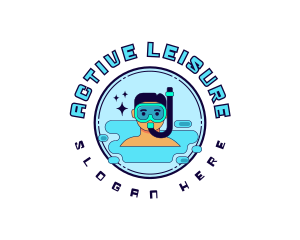 Water Activity Snorkeling logo design