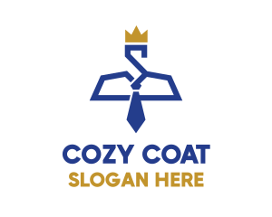 Coat - Tie Laundry Monarchy logo design
