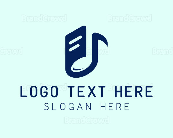 Musical Note Book Logo