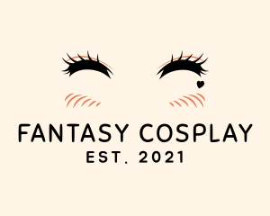 Cosplay - Anime Kawaii Eyes logo design